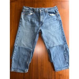 Levi's 505 Men's Jeans Regular Fit Straight Leg Medium Wash Red Tab 36x34